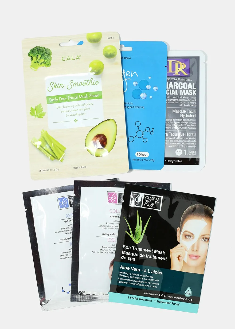 12-Piece Hydrating Sheet Mask Set