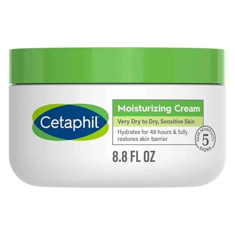 Cetaphil Moisturizing Cream, Face & Body Moisturizer For Men & Women With Dry to Very Dry Sensitive Skin, Unscented, 250g