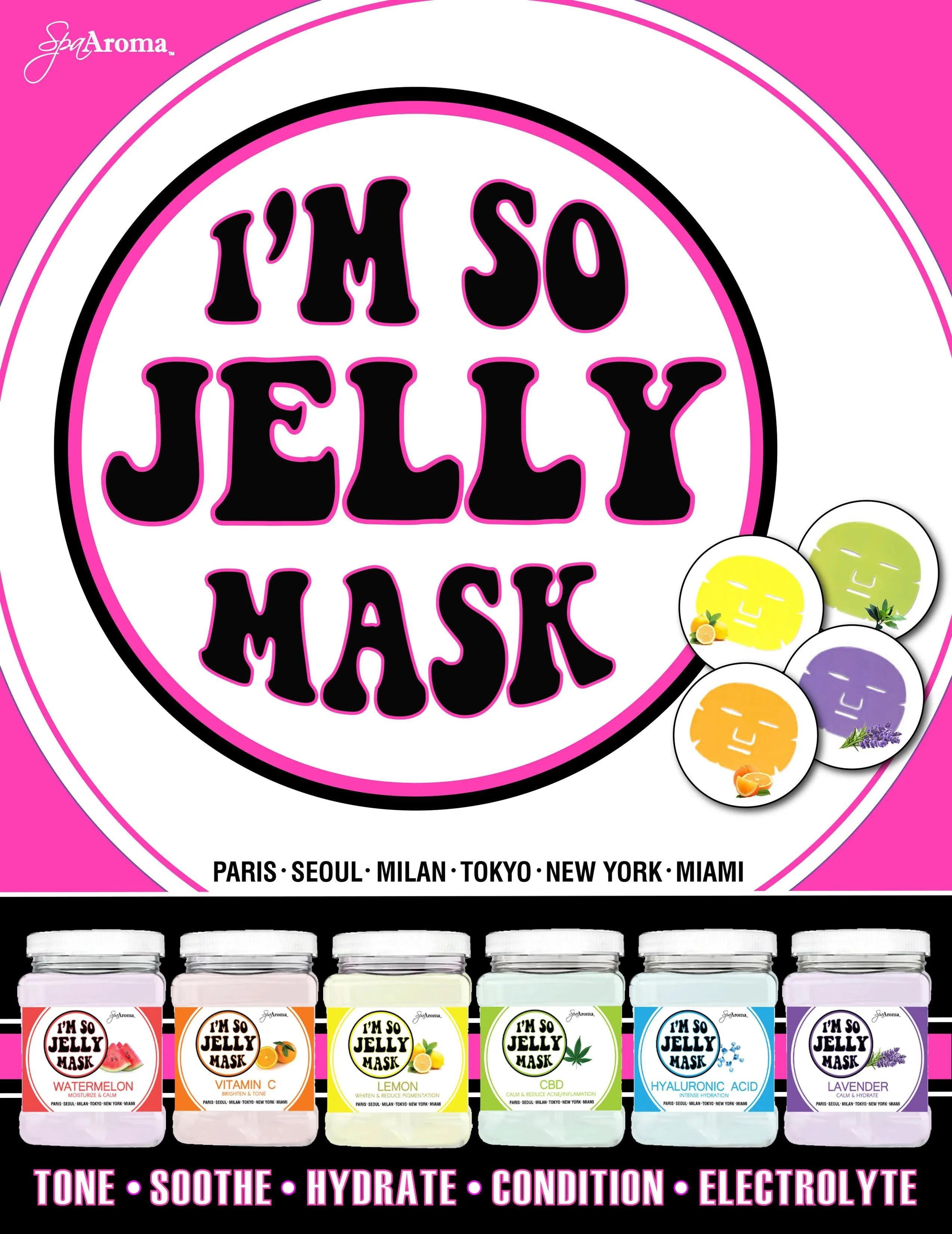 CHARCOAL BAMBOO Shrink Pores   Deep Clean  I'M SO JELLY (hydrojelly) MASK