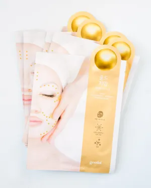 Gold Acupressure-Therapy Lifting Mask (5 Pack)