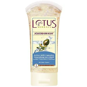 Lotus Herbals Jojobawash Active Milli Capsules Nourishing Face Wash, 80gm